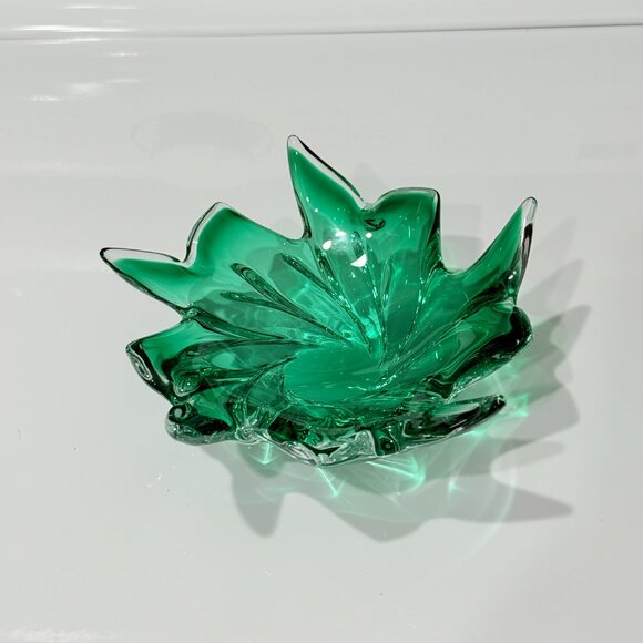 Vintage Bohemian Czech Chribska Art glass Bowl by Joseph Hospodka - Picture 5 of 11